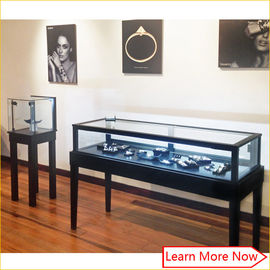 MDF metallo di lusso vernice nera gioielleria forniture al dettaglio / gioielleria apparecchiature espositive