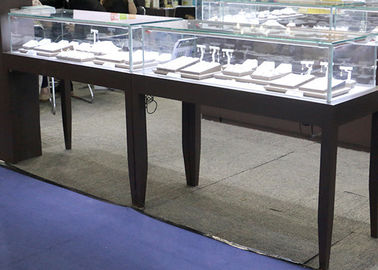 Colore nero opaco Pull - cassetto Display da tavolo in vetro Contatore 1200X550X900MM