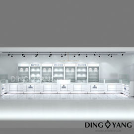 Showroom Bianco lucido Negozio di gioielleria Conti espositivi