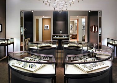 Modern Luxury Stain Steel Jewellery Shop Display Counters Forma quadrata rettangolare