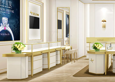 Moderna Moda Top Grade Gioielli Display Cabinets Con Custom Made Logo