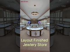 Cassa da vetro chiudibile per l'esposizione di gioielli